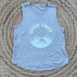 Spiritual Gangster Tank Women XS Extra Small Good Vibes Graphic Print Cropped‎